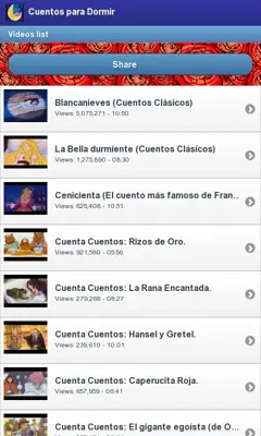 Cuentos para Dormir android App screenshot 1